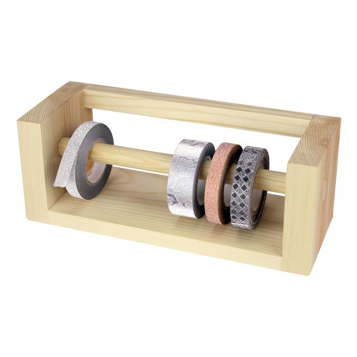 Distributeur en bois pour masking tape 17,5 cm