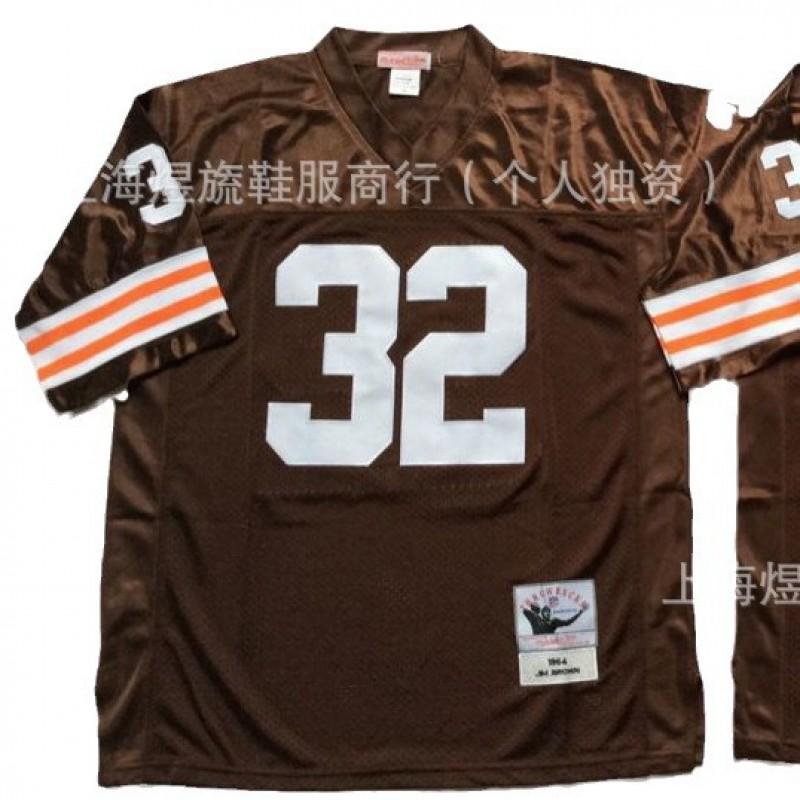 Cleveland Browns Retro Football Jersey 32 19MN NFL Style Fan Apparel Men Sports Team Support