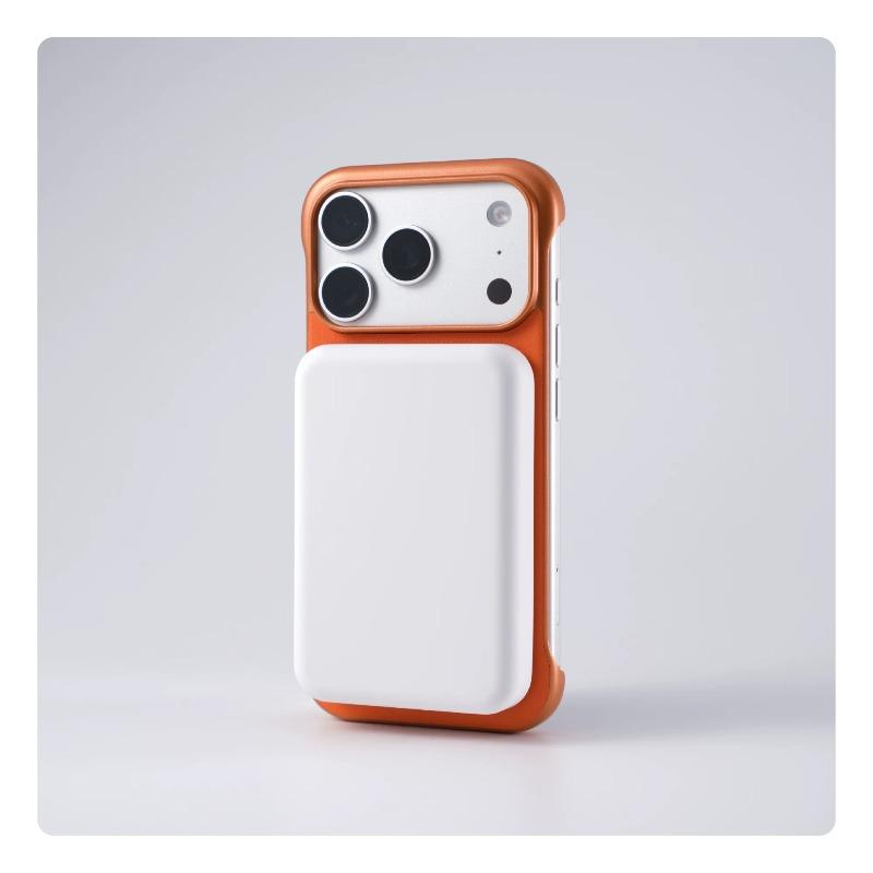 model of frameless leather grain ring holder Magnetic Case For iPhone17 Pro Max 16 15 14 Magsafe Thin Heat Hissipation Cover