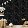 Black glitter wallpaper for living room and bedroom 50x1000
