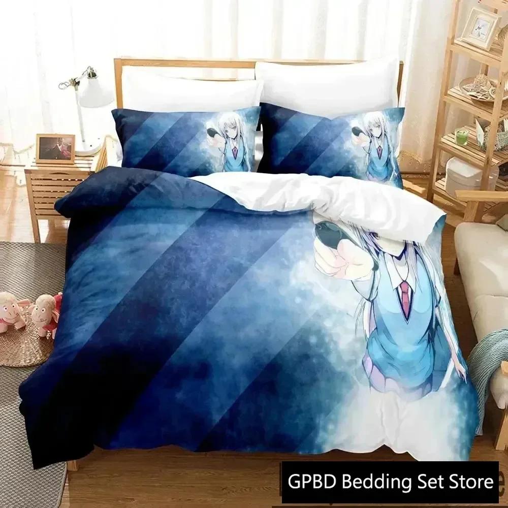 3D Print Anime The Pet Girl of Sakurasou Mashiro Shiina Comfortable Duvet Quilt Cover Pillowcase Bedding Set Children Bedroom