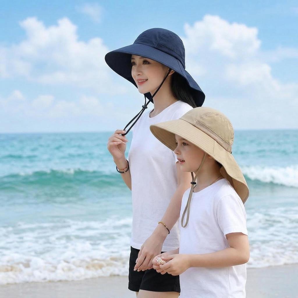 Women's Foldable Outdoor Sun Fishing Hat & Shawl for Summer Mountaineering