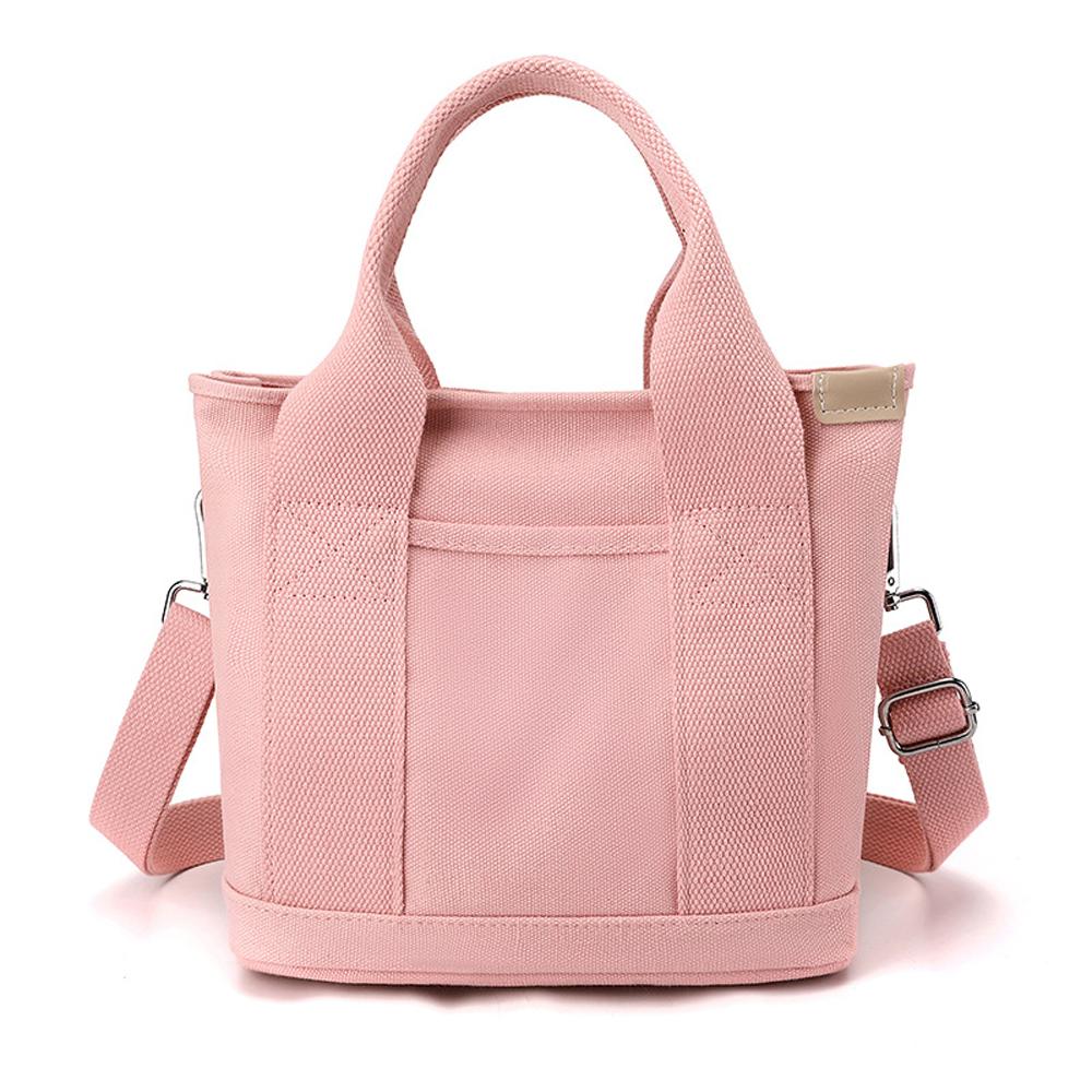 Crossbody Tote Bag for kvinner Trendy lerret skulderhåndvesker Stor kapasitet reisehåndvesker