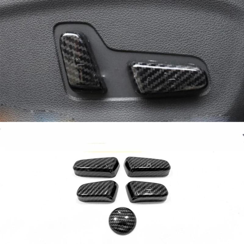 For Kia Seltos     Window Switch Cover Trim Gear Shift Panel Water Cup Holder Cover ABS Carbon Interior Accessories