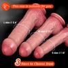 Liquid Silicone Lifelike Penis for G Spot & Anal Play Thick Soft Silicone Dildo Sex Toy with Strong Suction Cup, Hands-Free Adult Sex Toy