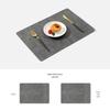 ZISIZ Double-Sided Fabric Leather Placemat