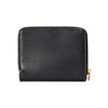 Gucci Logo Black Textured Leather Zip Around Wallet For Women Daily Use