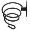 Hair Dryer Holder Wall Mounted Bathroom Blower Hanging Rack Organizer Punching Free Black