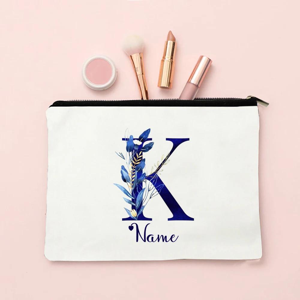 Makeup Bag Personalized Bridesmaid Wedding Makeup Box Gift Female Organizer Travel Toilet Wash Wallet