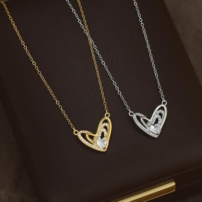 Necklaces Irregular Love Chain Necklace for Women Charms Fashion Vintage Pendant Jewelry Popular Accessories