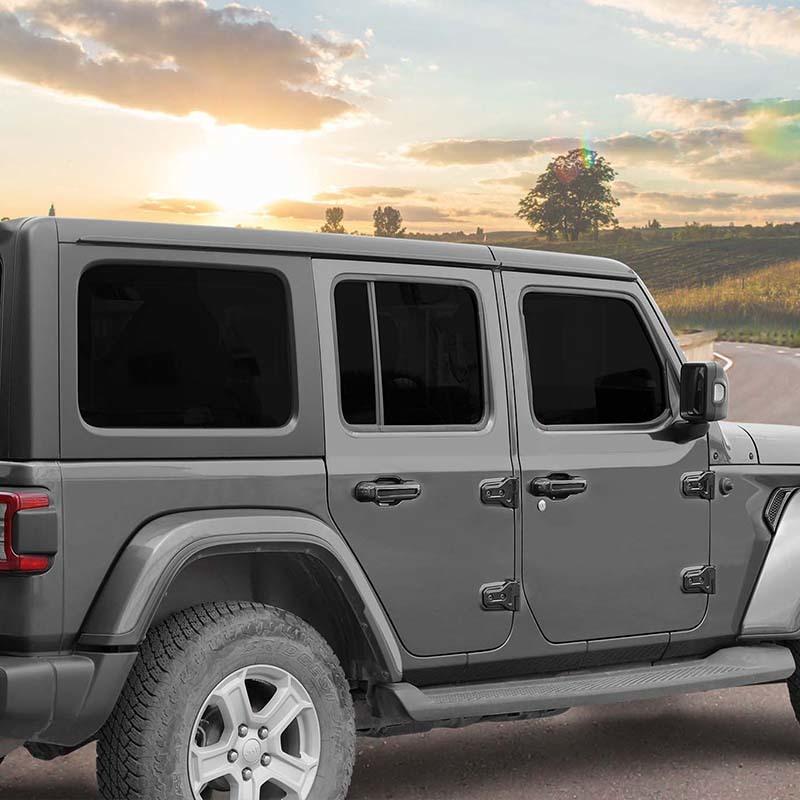 ABS Car Engine Hood Spare Tire Mount Hinge Handle Shell Sticker Decoration Cover For Jeep Wrangler JL 2018 Up 4-Door Version Exterior Accessories