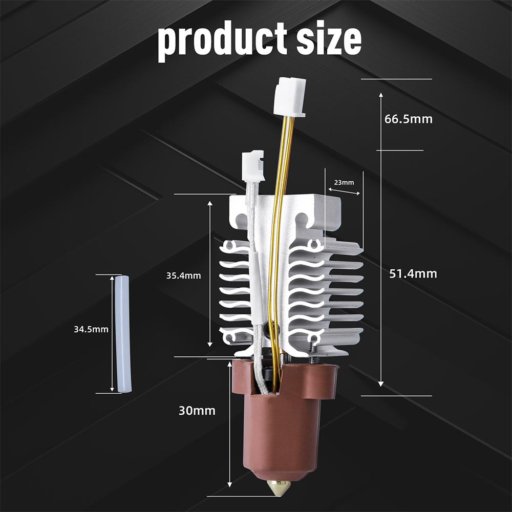 Upgrade Hotend Kit For Creality Ender 3 V3 KE Ceramic Heating Head Heat Sink Nozzle For Ender3 V3 KE Hot End Replacement Parts