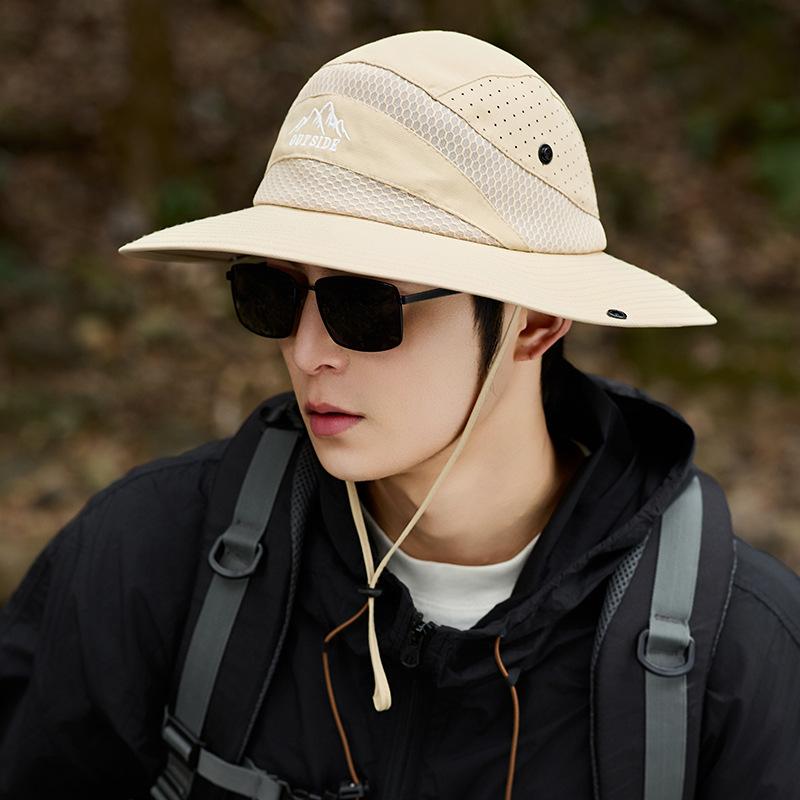 Summer New Hat Men's Sunshade Sun Hat Outdoor Travel Breathable Mountaineering Hat Hiking Bucket Hat