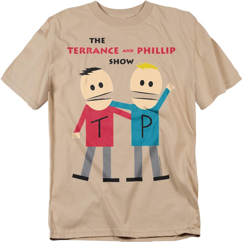 South Park Terrance And Phillip T-Shirt S-3XL Sand S