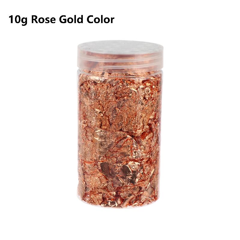 Crafting Gold Foil Flakes 2/5/10g for Nail Art Metallic Additions for Artistic Projects