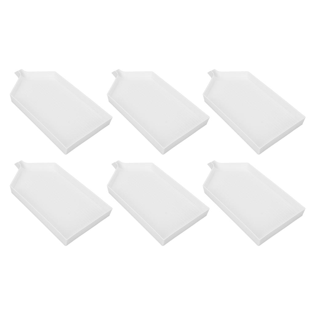 6 stuks Kralen Sorteerbakje Strass Schilderen Bakje Organizer Strass Schilderen Gereedschap Kits voor DIY Knutselen 6,3 X 3,1 Inch