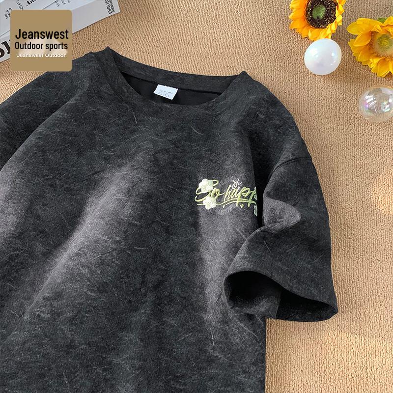 

Jeanswest Men s Embroidered Casual Short-Sleeve T-Shirt XL