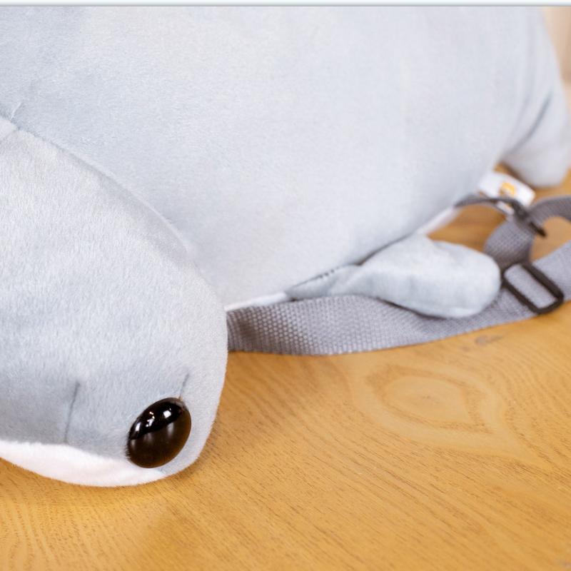55cm Adorable Hammerhead Shark Plush Backpack Playthings Simulation Shark Playthings Stuffed Gentle Student Backpack Designed for Children Children