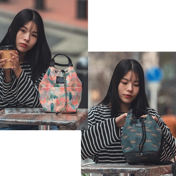 600D POCKETFUL MINI BAG water shoulder leopard [Kiu] Waterproof, repellent, bag, handbag, 2-way, pocket, gusset, stylish, casual, unisex, men's,