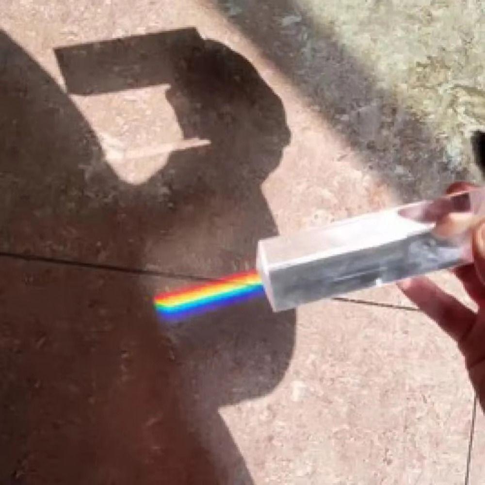 Length Size Triangular Prism K9 Crystal Crystal Prism Refracted Light Glass Prism  Light Experiment