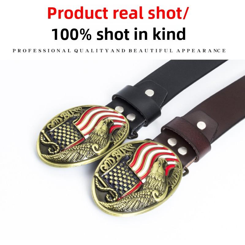 Bronz Nokta Boya Kartal Tokalı Kemer Amerikan Bayrağı Moda Bayrağı Kemer