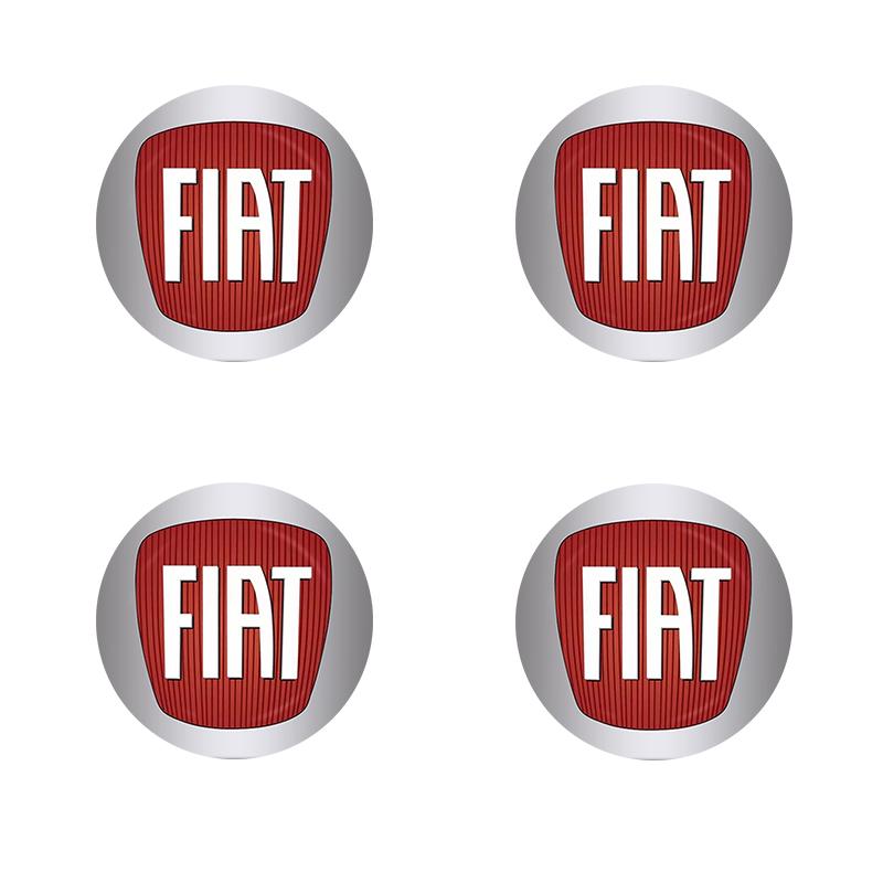 4pcs New Car Wheel Center Hub Cap Rim Cover Emblem Sticker For FIAT Abarth 500 Panda Bravo Punto Tipo Linea Ducato Freemont