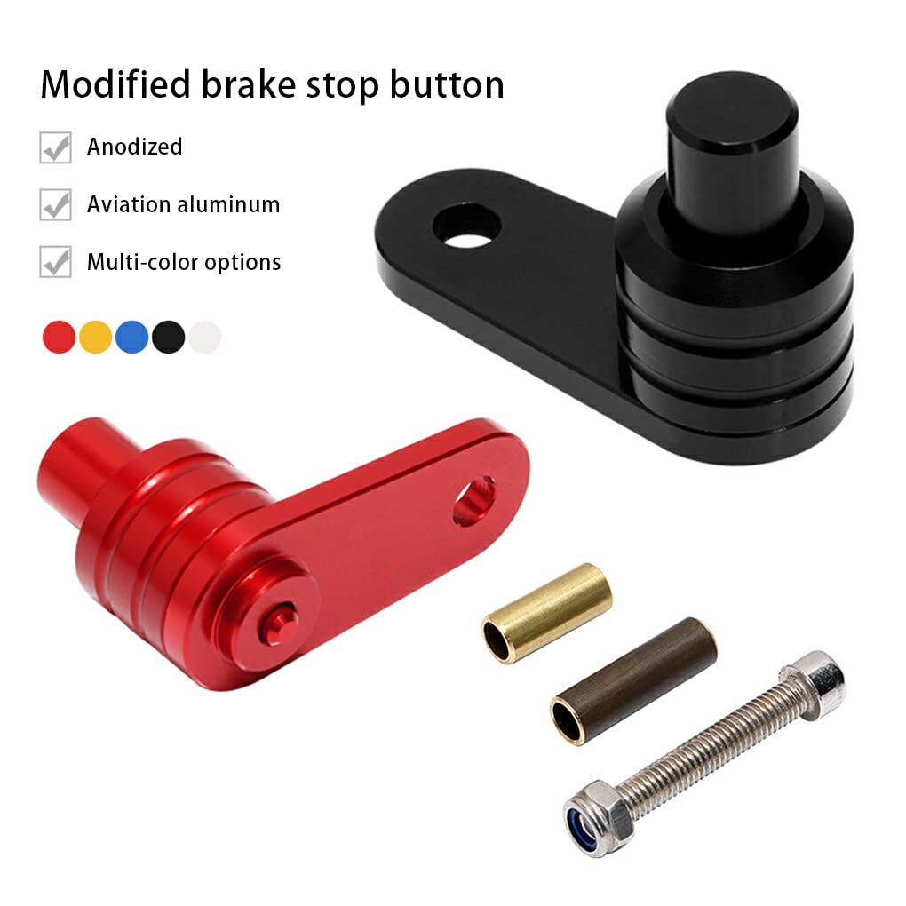 Generic Motorcycle Brake Lock Switch Parking Button Lever Repair Upgrade Red, Blue