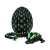 3D Printed Dragon Egg Figurine Movable Joints Luminous Loong Figure Fidget Toy Dragon Egg with Articulated Dragon Inside Decoration Ornament