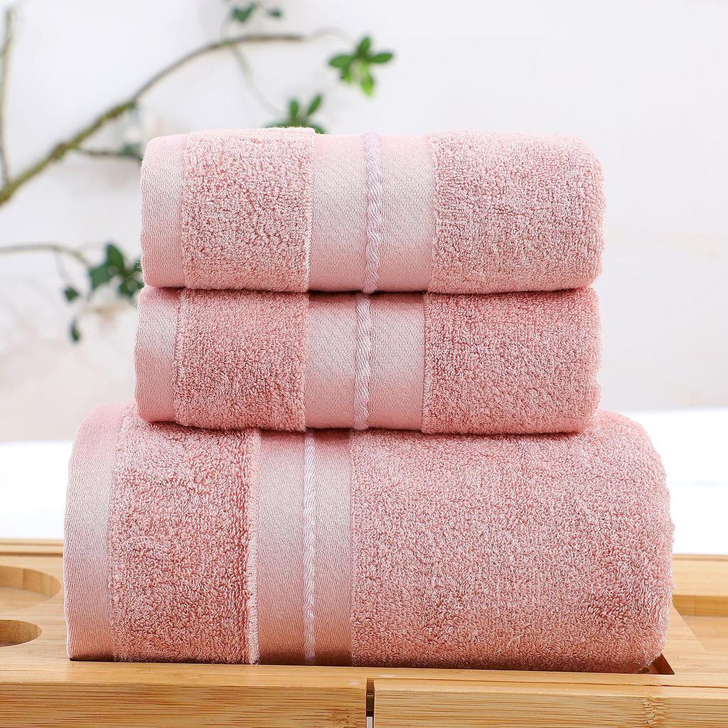 Bamboo Fiber Thick Bath Towel - Water Absorbent, Shed-Resistant, Perfect Adult Gift, Large Size