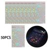 50 Pieces Transparent Holographic Trading Cards Film