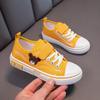 Spring Low Top Soft Sole Baby Casual Sneakers Children Boys and Girls Cartoon Embroidered Breathable Canvas Shoes