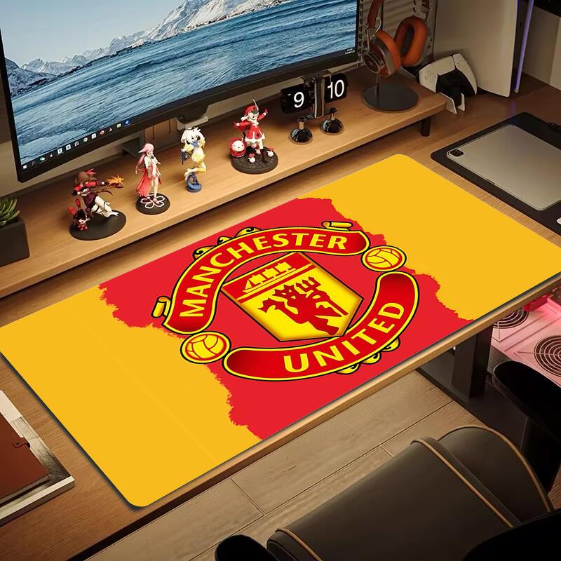 Man United2 Print Cushion Non-slip Laptop Tablet Big Mousepad XXL Mat Mini PC Playmat With Lock Edge