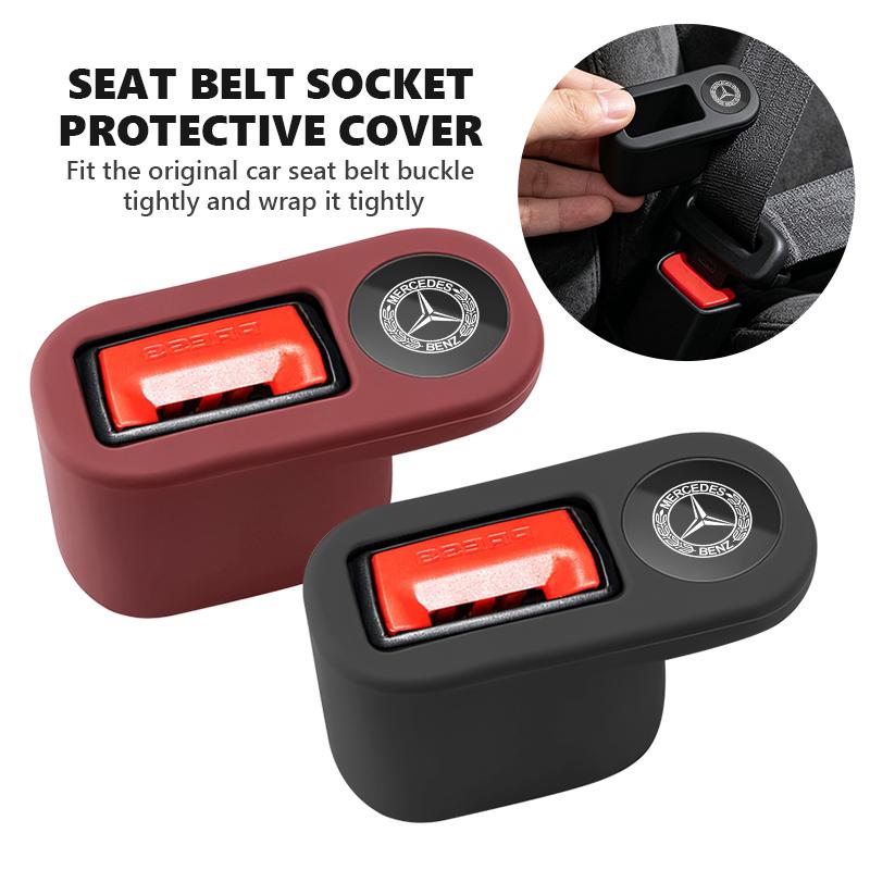 For Benz Car Seat Belt Buckle Anchor Socket Anti-collision Protect Cover Exclusive AMG SPRINTER V CLASS VIANO W124 W203 W204