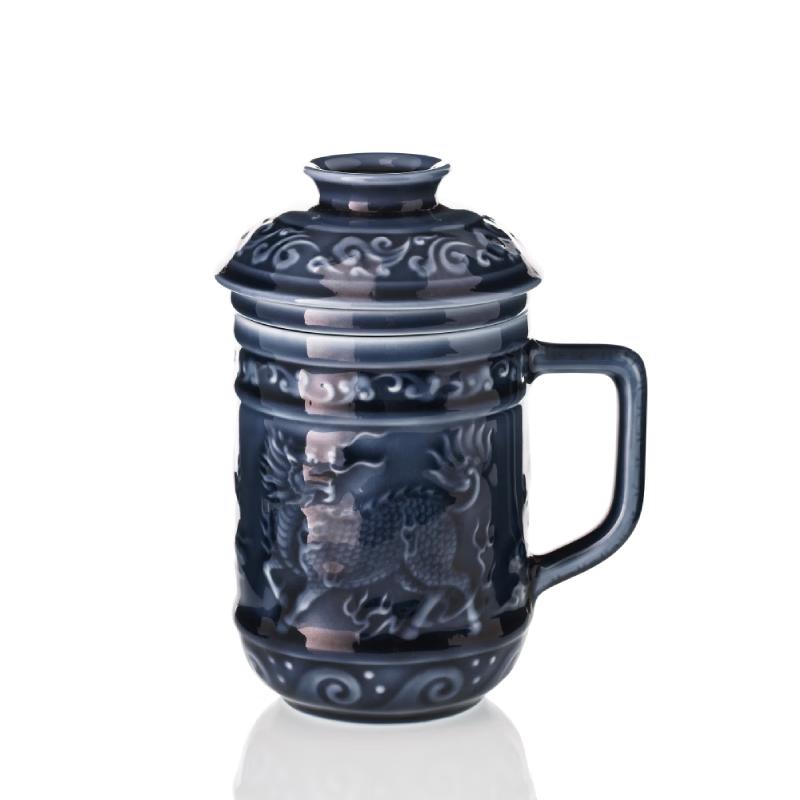 Kylin Auspicious Living Ceramic Tea Cup Gift Set