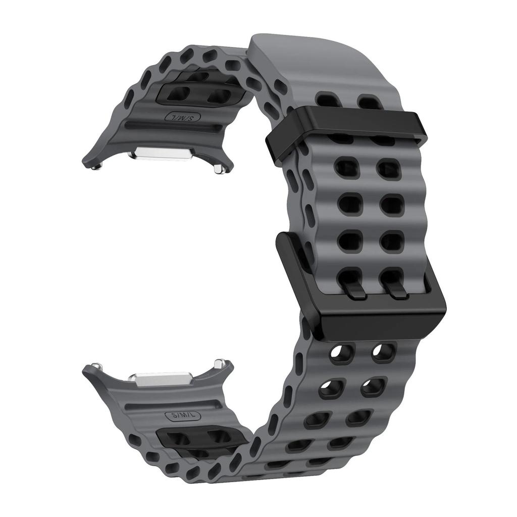 Cinturino Morbido in Silicone per Samsung Galaxy Watch 8 Ultra 2025 47mm Braccialetto Originale per Galaxy Watch 8-7 Ultra 47mm Cinturino Oceanico