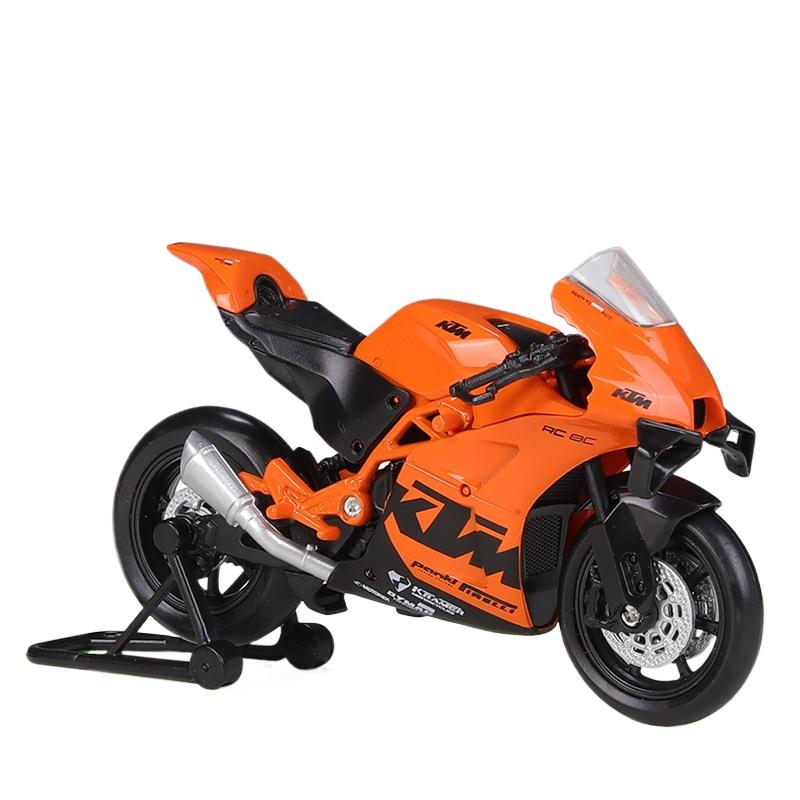 

Welly 1/18 KTM RC 8C Alloy Street Sports Motorcycle Model Diecasts Metal Road Racing Motorcycle Model Simulation Childrens Gifts помаранчевий