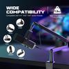 FIFINE Adjustable Low-profile Arm Microphone Stand with Cable Managment/Desk Mount, Suspension Boom for K688 Ampligame AM8-BM88