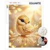 Golden Bird Pearl Painting Kit Features 5D Pearl Mosaic Art Style. Designed for Home Wall Decoration.