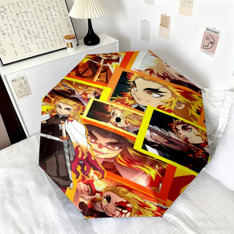 Japanese-style cartoon Demon Slayer Kamado Tanjiro & Kamado Nezuko umbrella including home travel and outdoor activities Multi functional umbrella 14
