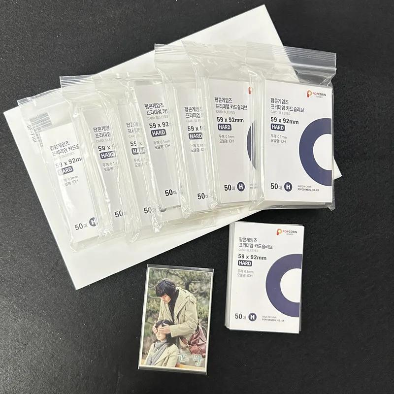 50 Pieces Card Film Protective Film Transparent Card Holder CPP Album Binder Suitable for Camera Storage Album Protection