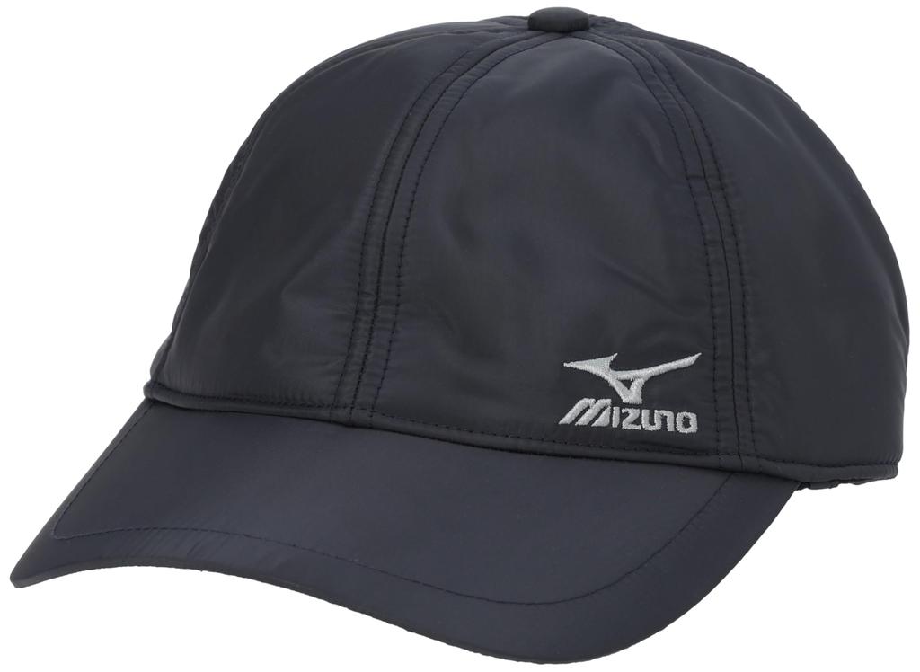 Mizuno Breath Thermo Cap with Ear Cold One Size Fits Most Flaps, Protection, Moisture-Wicking, Heat-Generating, C2JWA660, Men's, Navy, (Head