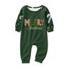 Familien-Passendes Weihnachts-Print-Pyjama-Set, Langarm-Oberteil und Lange Hose Loungewear für die Feiertage
