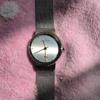 Used SKAGEN Watch Silver Gold Mesh Belt Denmark