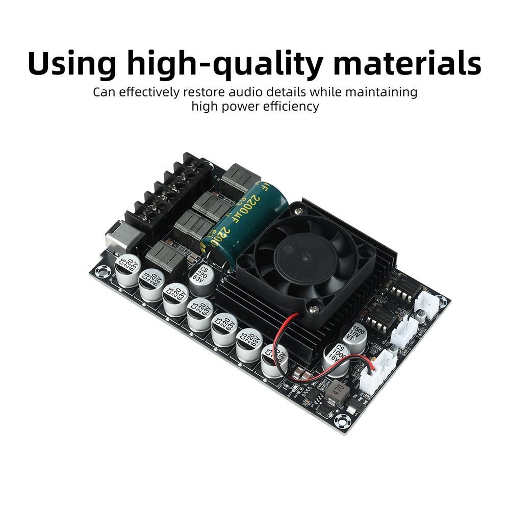 DC 18-55V TPA3255 Fever HIFI Digital Amplifier Board 300W+300W High Power Stereo Amplifier Module No Bluetooth