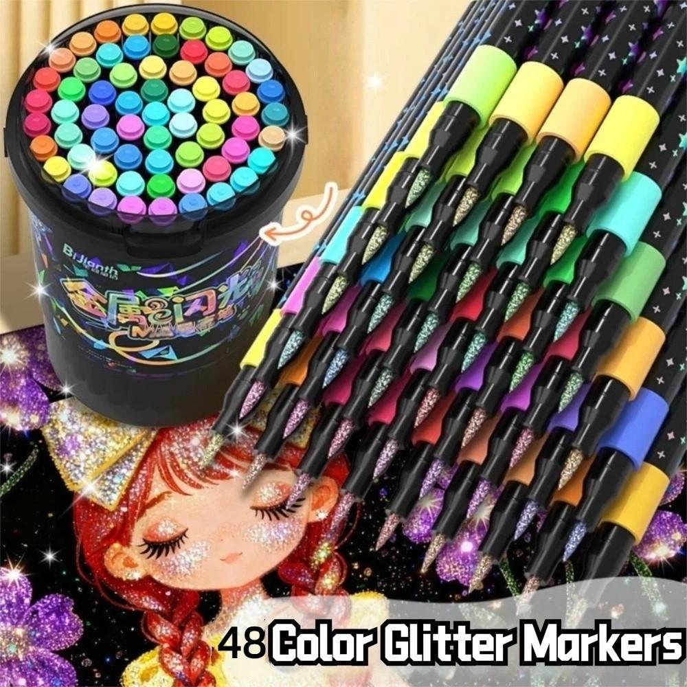 High Coverage Acrylic Marker Soft Head Design Painting Pen New Soft Head Marker  for Students Use