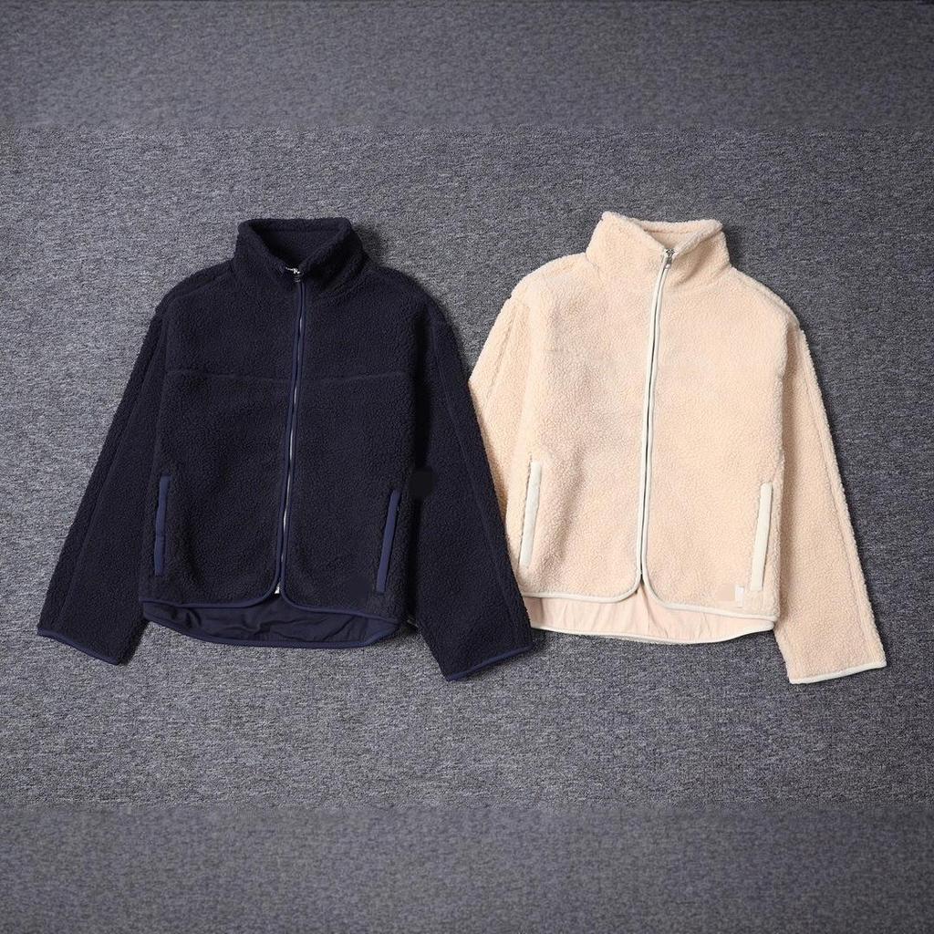 Elegant High-End Women's Lambswool Zipper Stand Collar Jacket for Autumn/Winter