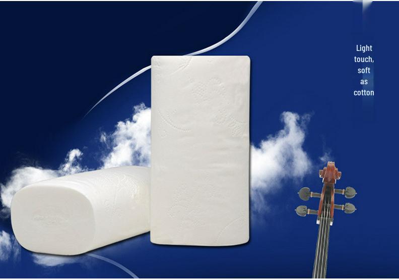 Shuyu Virgin Wood Pulp Coreless Toilet Paper, 12 Rolls (1500g, 2 Packs)