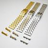 Stainless Steel Watchband Watch Band Solid Polished Bracelet Straps Curved End 24mm 22mm 21mm 20mm 19mm 18mm