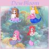 Cartoon Mermaid Shell Miniature Diy Aquarium Decoration Pvc Ocean Landscape Accessories