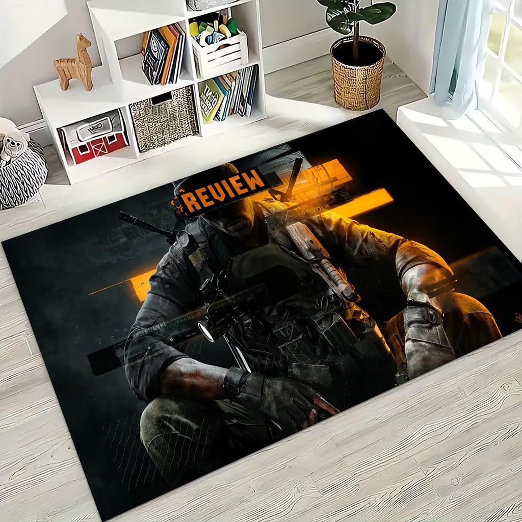 Classic Game Call of Duty Ghost Simon Cartoon Art  Rug for Bedroom Living Room Sofa Home Doormat Decor,Kids Non-slip Floor Mat